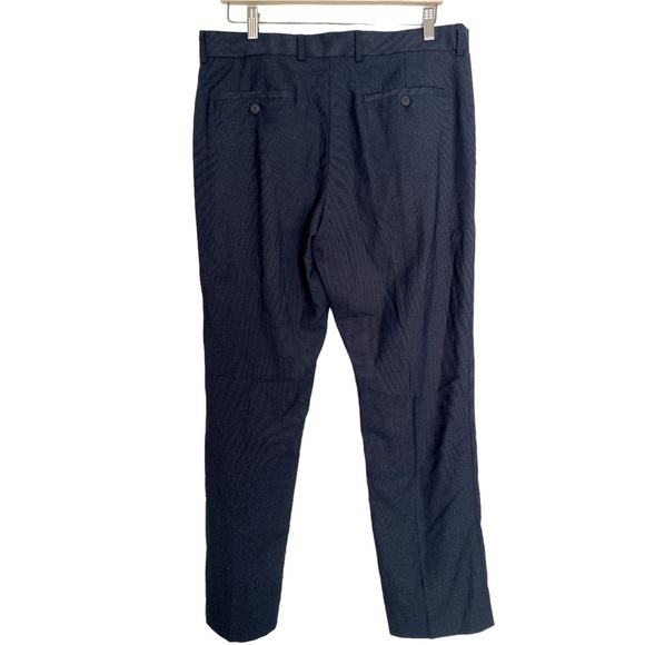 PERRY ELLIS PORTFOLIO SLIM FIT MENS SLACKS BLUE & WHITE PIN DOT 34 x 30 - Picture 4 of 4